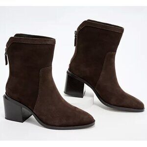 Vince Camuto Women's Water-Repellent Suede Mid-Shaft Boots Kortimy Size 8 NWB